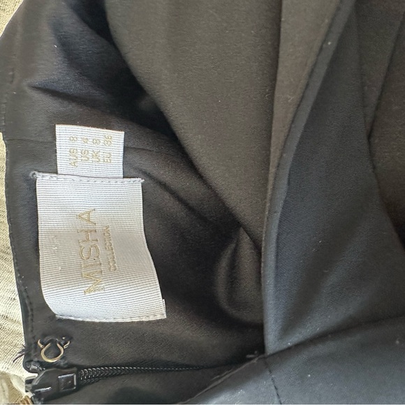 Misha Collection Siran Backless Asymmetrical Black Dress. Size 4. - Picture 7 of 7